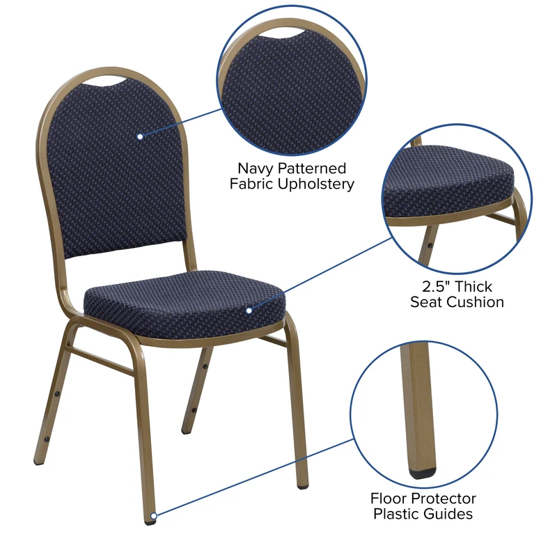 Dome Back Stacking Banquet Dining Chair