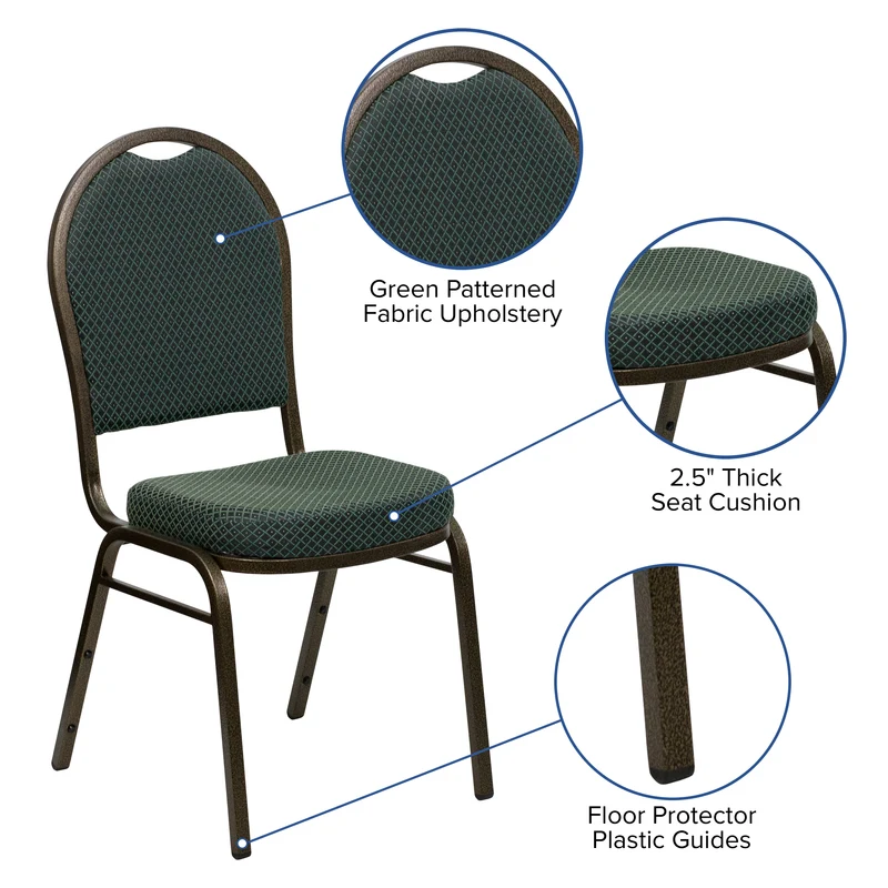 Dome Back Stacking Banquet Dining Chair