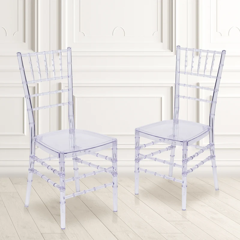 2 Pack Stacking Ghost Chair