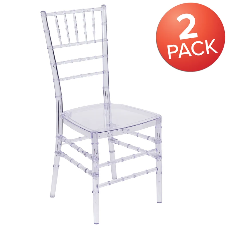 2 Pack Stacking Ghost Chair