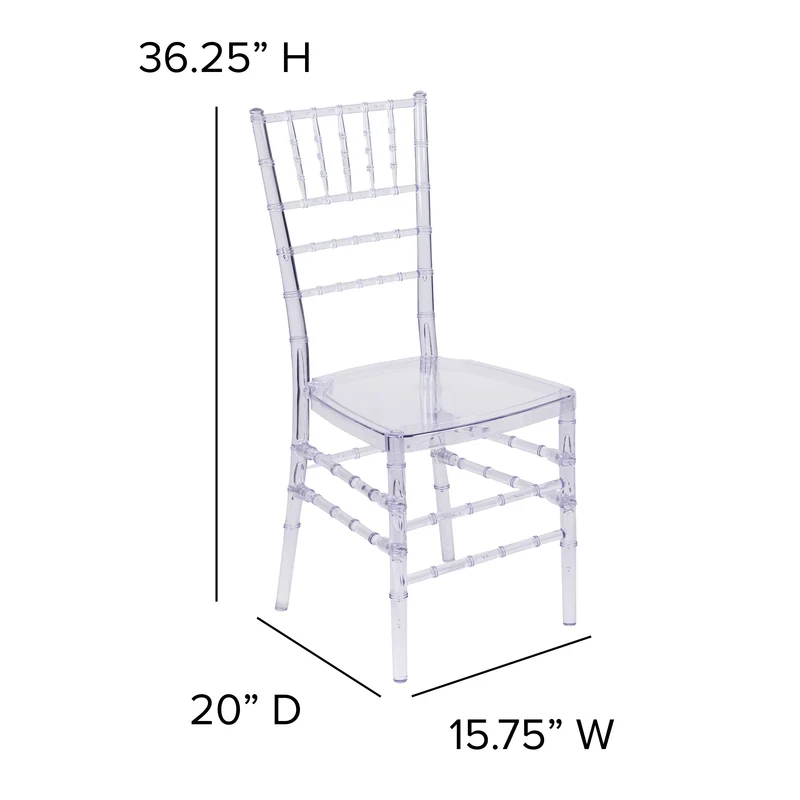 2 Pack Stacking Ghost Chair