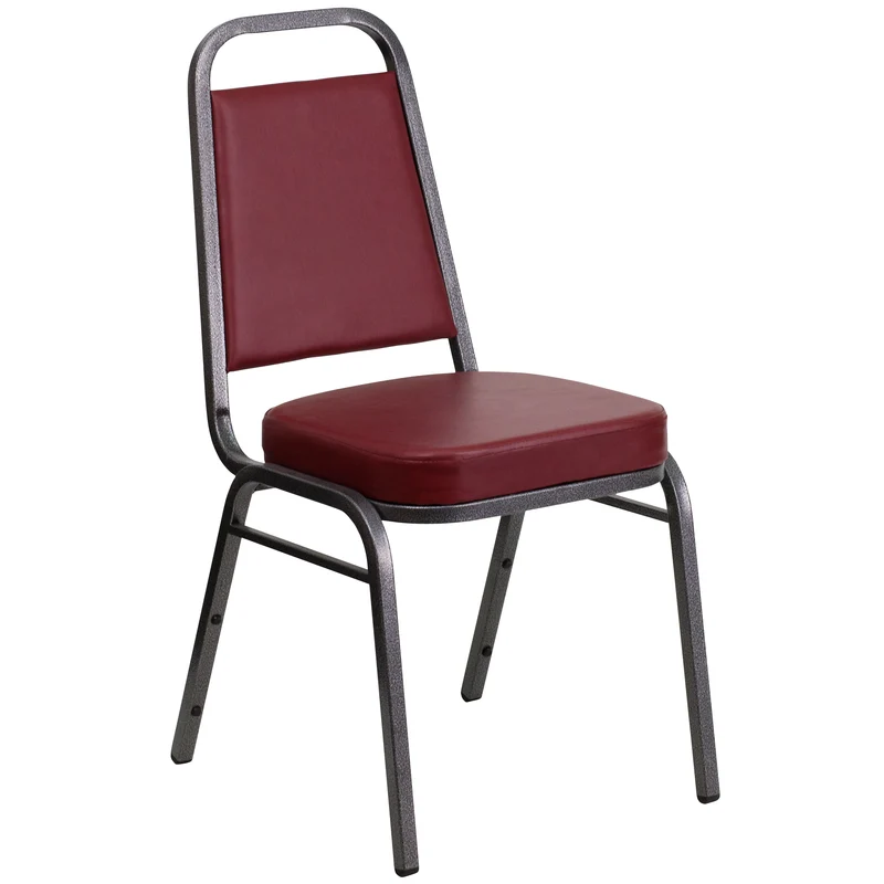Trapezoidal Back Stacking Banquet Dining Chair - 2.5" Thick Seat