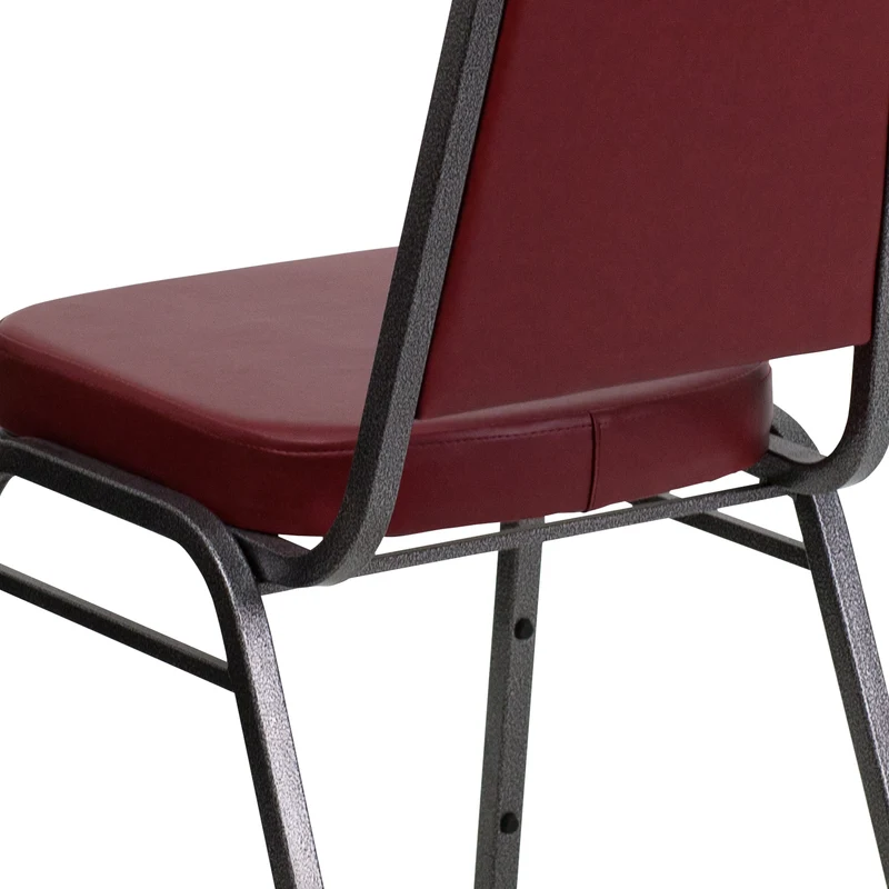 Trapezoidal Back Stacking Banquet Dining Chair - 2.5" Thick Seat