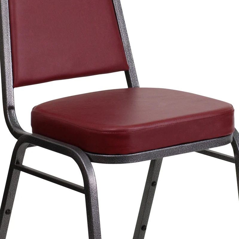 Trapezoidal Back Stacking Banquet Dining Chair - 2.5" Thick Seat