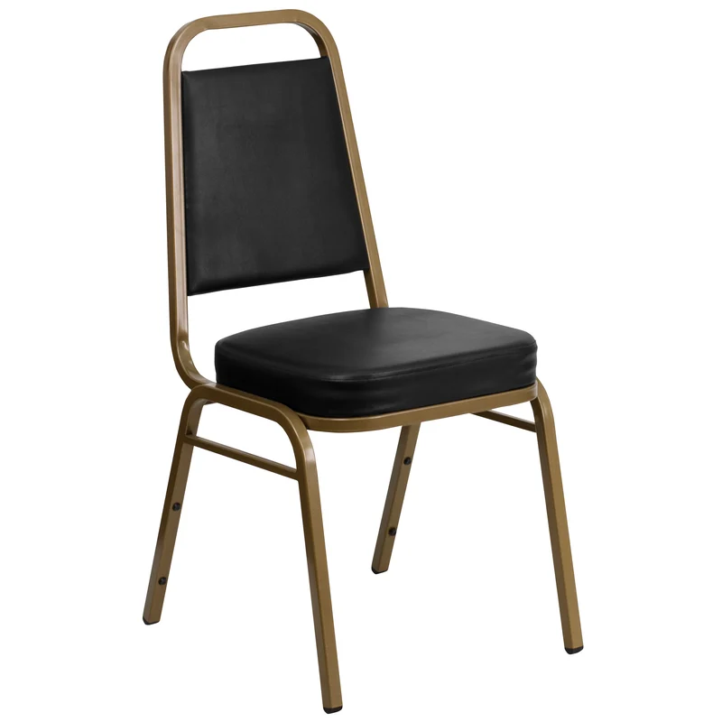 Trapezoidal Back Stacking Banquet Dining Chair - 2.5" Thick Seat