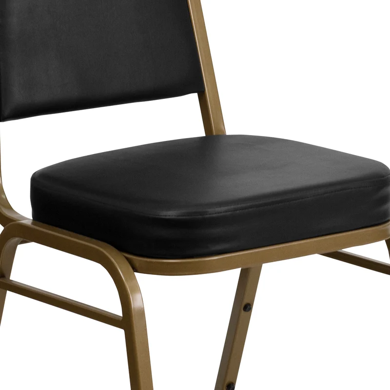 Trapezoidal Back Stacking Banquet Dining Chair - 2.5" Thick Seat