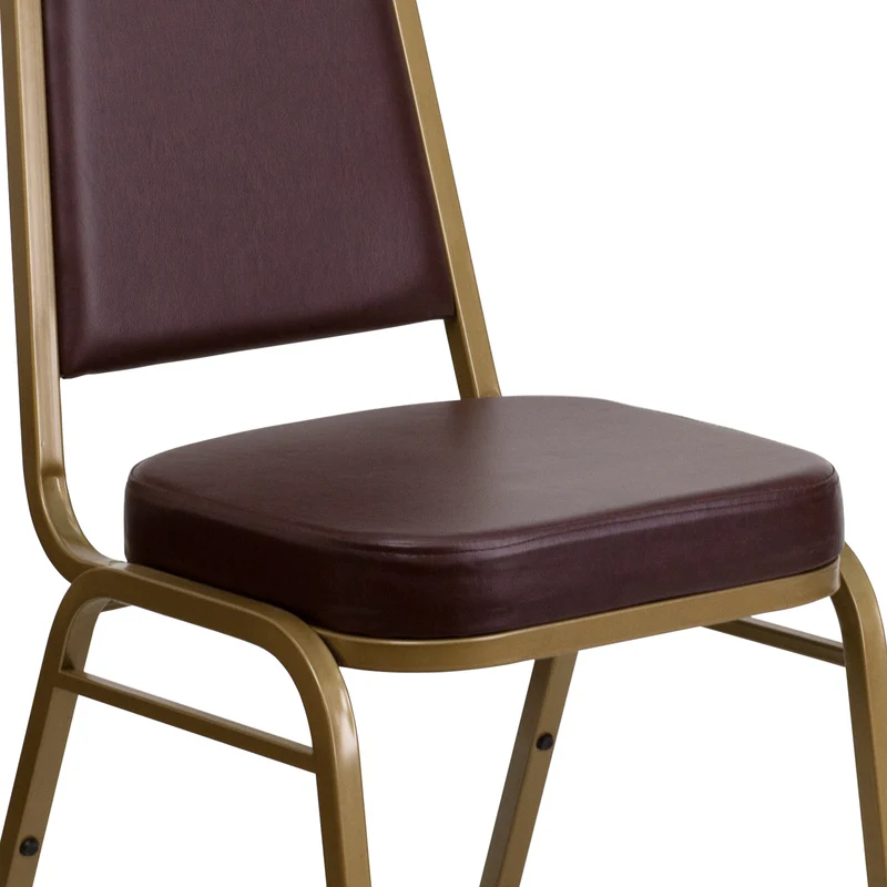 Trapezoidal Back Stacking Banquet Dining Chair - 2.5" Thick Seat