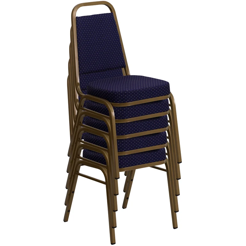 Trapezoidal Back Stacking Banquet Dining Chair - 2.5" Thick Seat