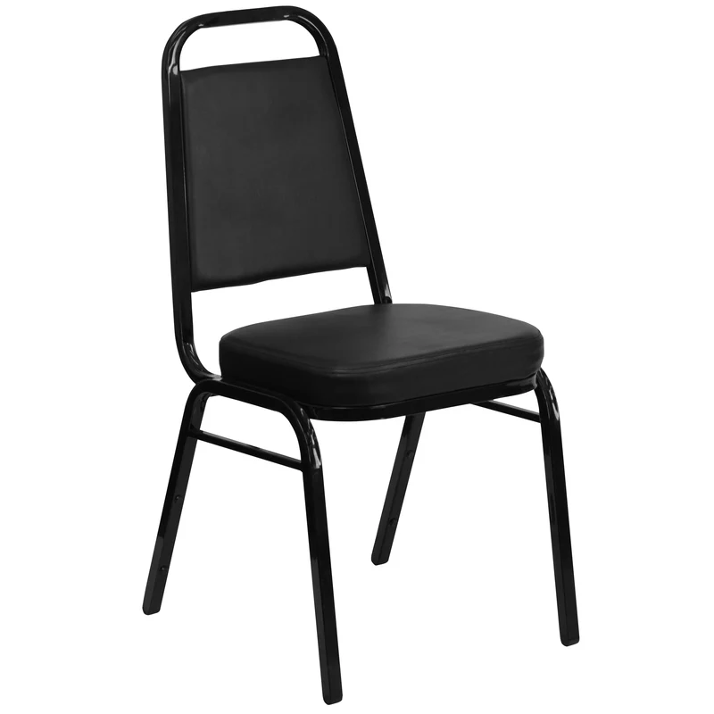 Trapezoidal Back Stacking Banquet Dining Chair - 2.5" Thick Seat