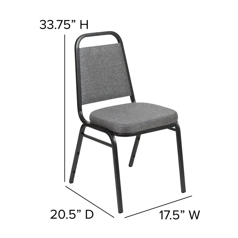 Trapezoidal Back Stacking Banquet Dining Chair - 2.5" Thick Seat