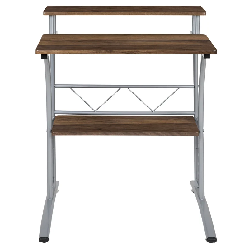 Computer Desk with Top and Lower Storage Shelves