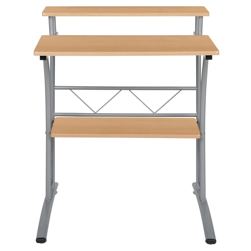 Computer Desk with Top and Lower Storage Shelves