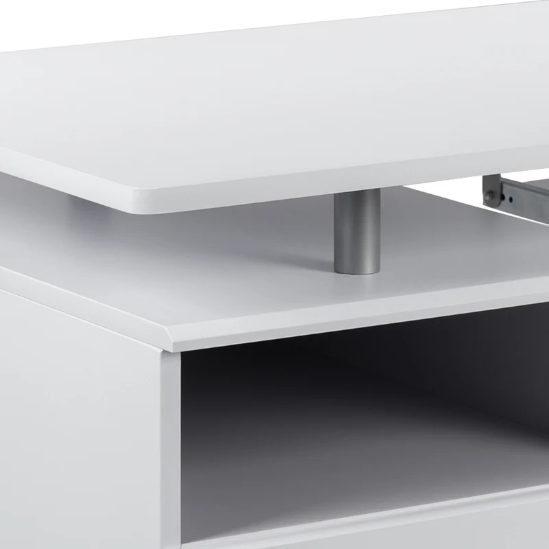 Desk with Three Drawer Single Pedestal and Pull-Out Keyboard Tray