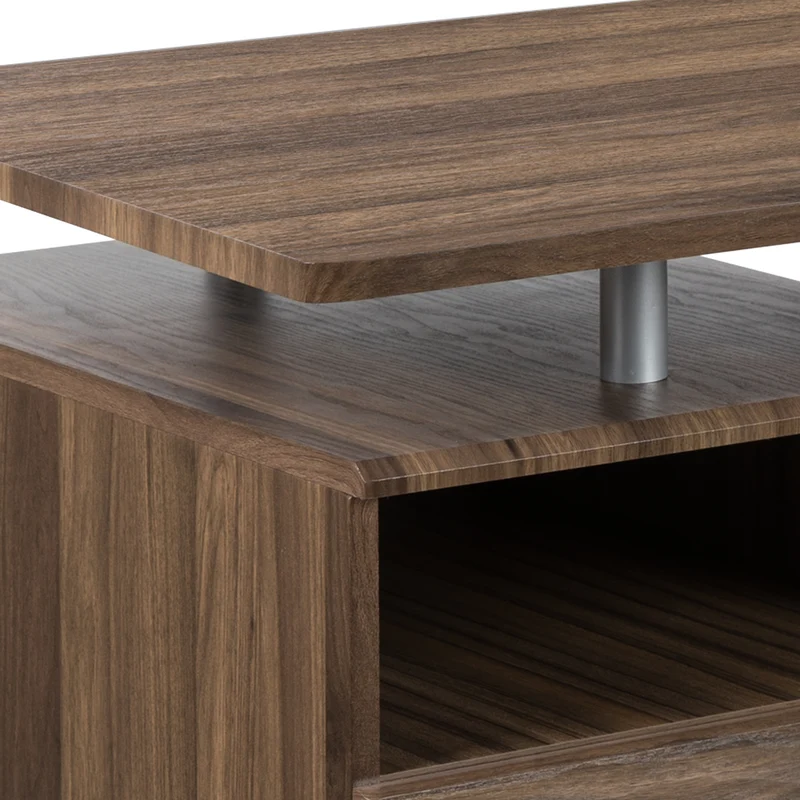 Desk with Three Drawer Single Pedestal and Pull-Out Keyboard Tray