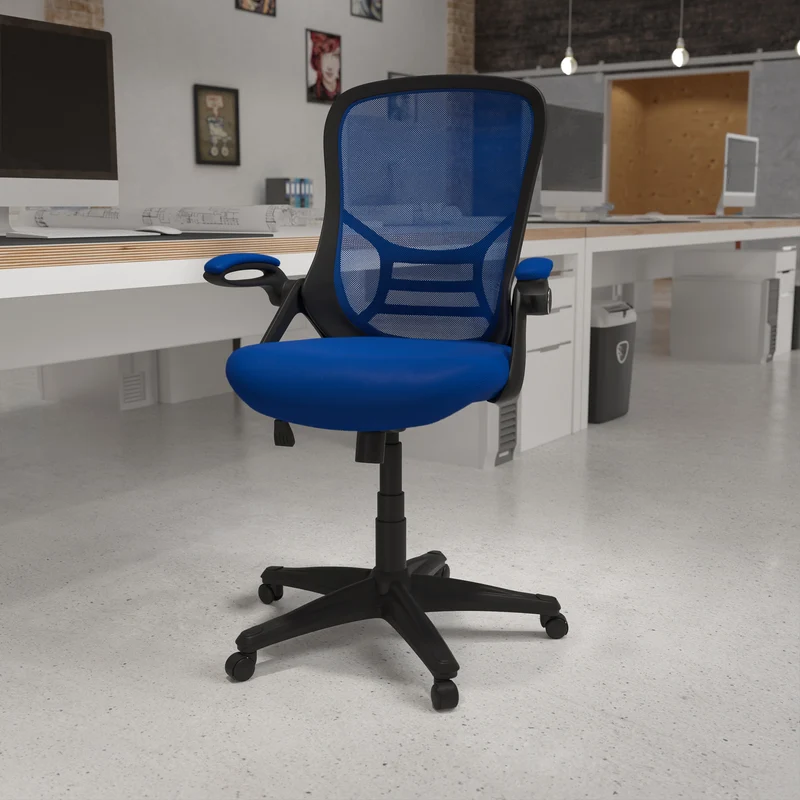 High Back Mesh Ergonomic Office Chair with Flip-up Arms