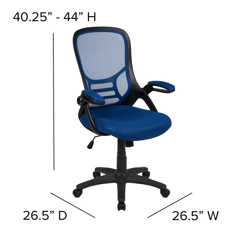 High Back Mesh Ergonomic Office Chair with Flip-up Arms