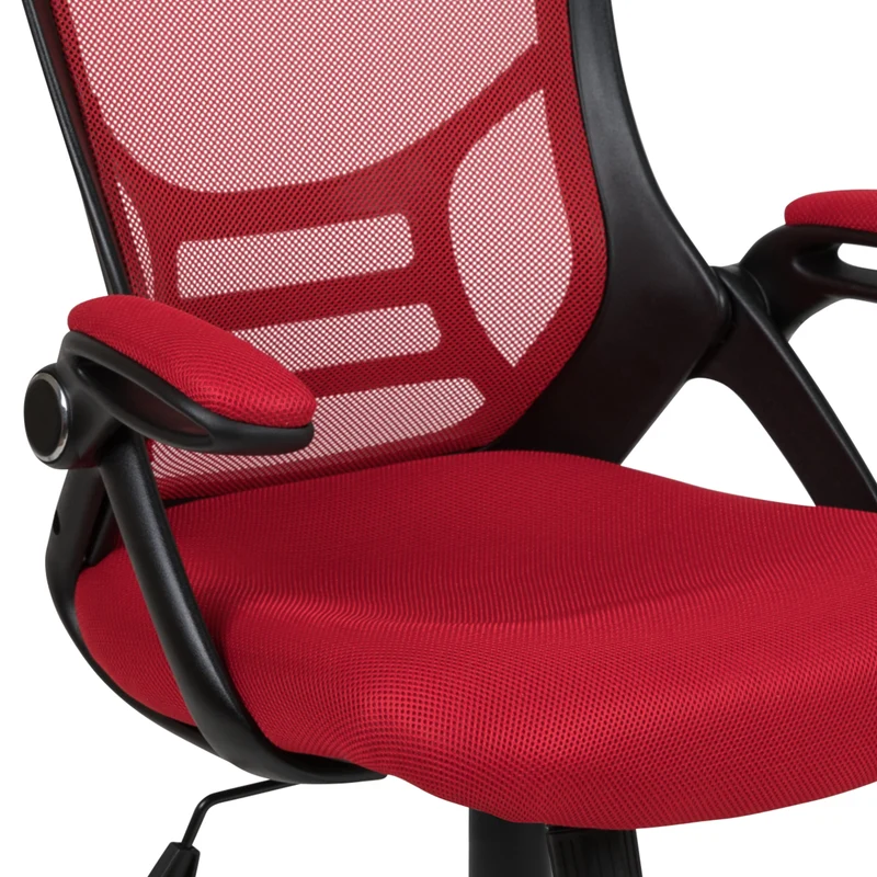 High Back Mesh Ergonomic Office Chair with Flip-up Arms