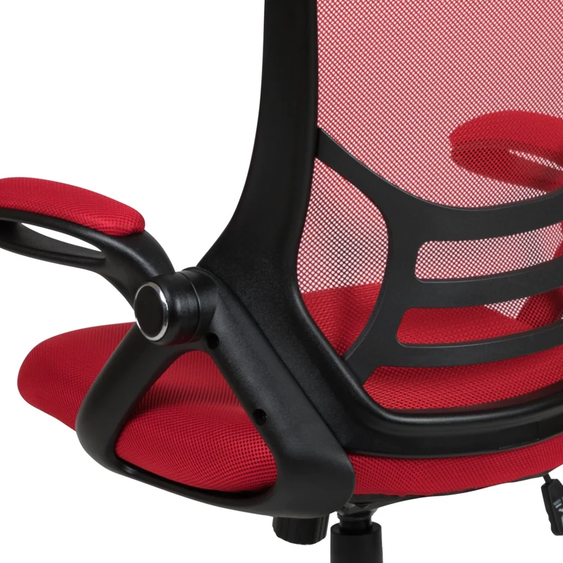 High Back Mesh Ergonomic Office Chair with Flip-up Arms