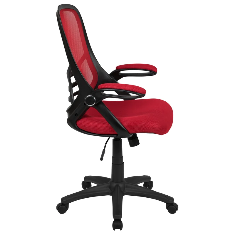 High Back Mesh Ergonomic Office Chair with Flip-up Arms