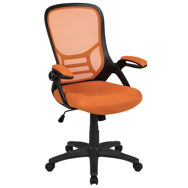 High Back Mesh Ergonomic Office Chair with Flip-up Arms
