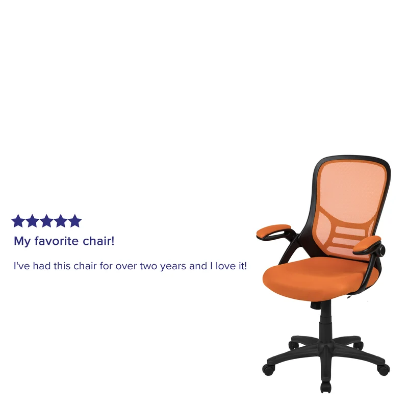 High Back Mesh Ergonomic Office Chair with Flip-up Arms