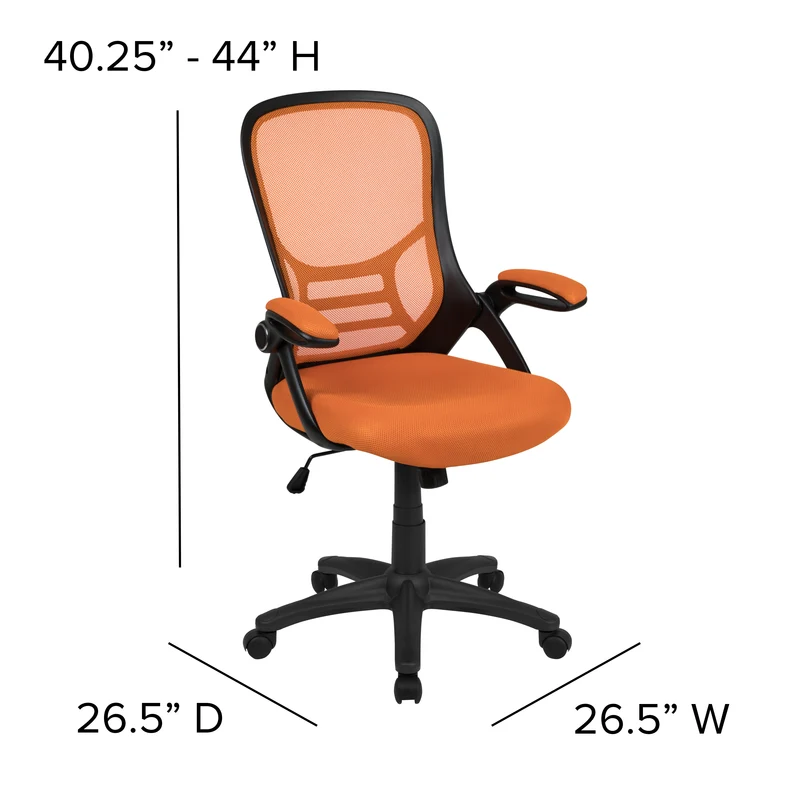 High Back Mesh Ergonomic Office Chair with Flip-up Arms