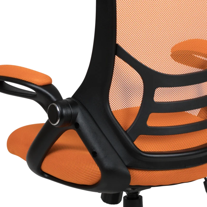 High Back Mesh Ergonomic Office Chair with Flip-up Arms