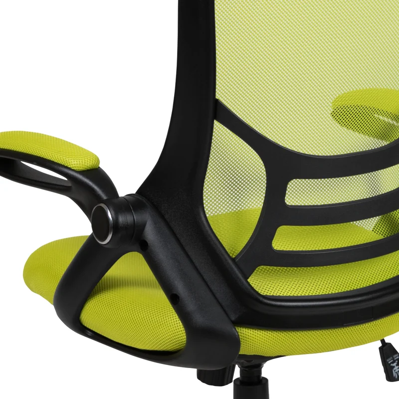 High Back Mesh Ergonomic Office Chair with Flip-up Arms