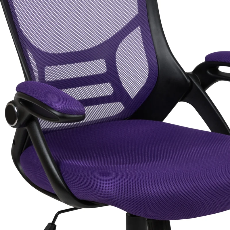 High Back Mesh Ergonomic Office Chair with Flip-up Arms