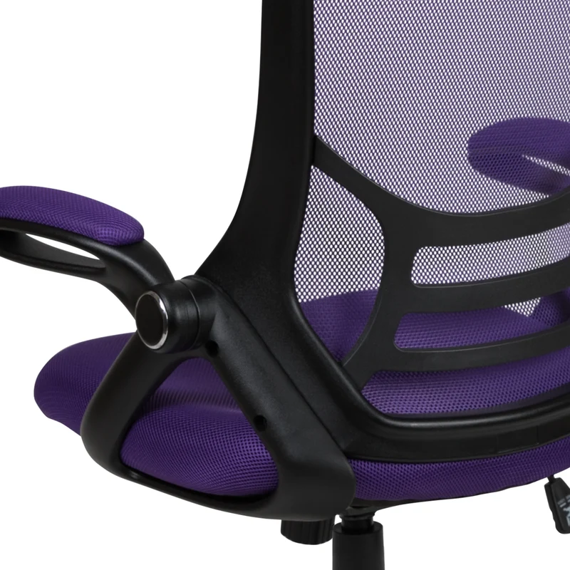 High Back Mesh Ergonomic Office Chair with Flip-up Arms