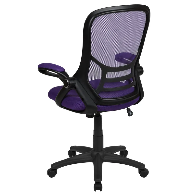 High Back Mesh Ergonomic Office Chair with Flip-up Arms