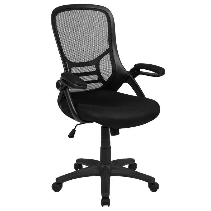 High Back Mesh Ergonomic Office Chair with Flip-up Arms