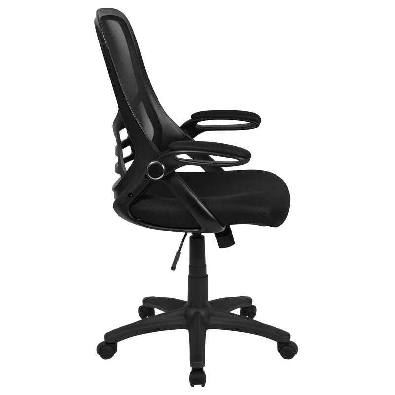 High Back Mesh Ergonomic Office Chair with Flip-up Arms