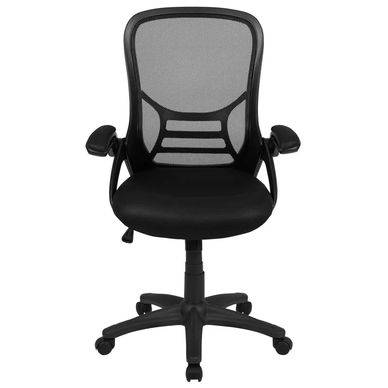 High Back Mesh Ergonomic Office Chair with Flip-up Arms