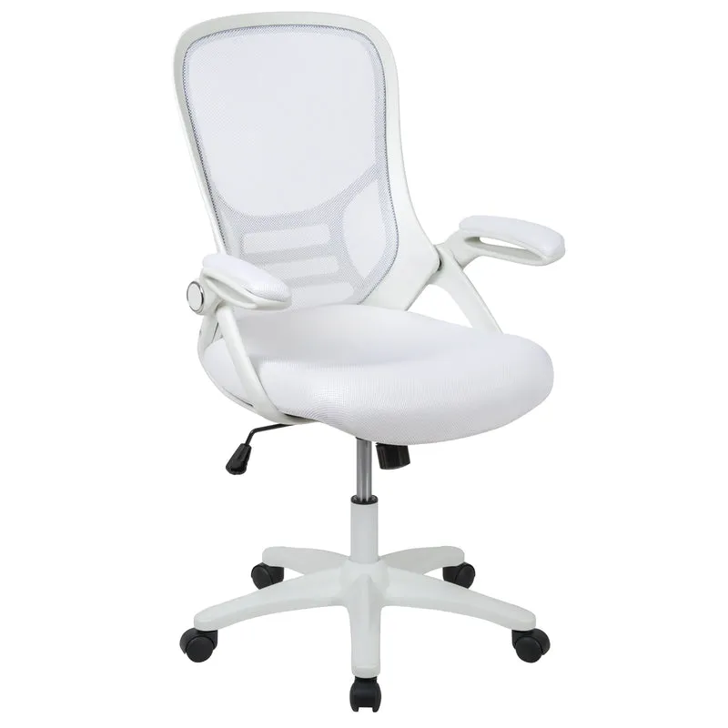 High Back Mesh Ergonomic Office Chair with Flip-up Arms