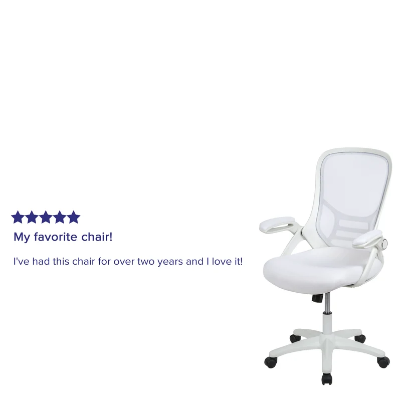 High Back Mesh Ergonomic Office Chair with Flip-up Arms