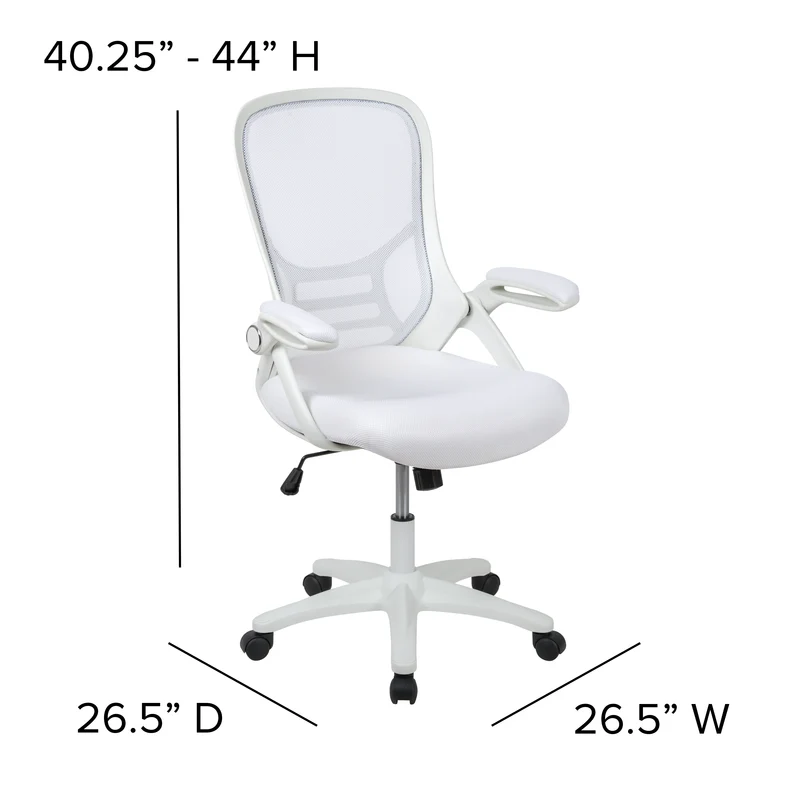 High Back Mesh Ergonomic Office Chair with Flip-up Arms