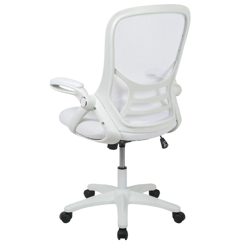 High Back Mesh Ergonomic Office Chair with Flip-up Arms