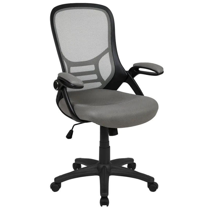 High Back Mesh Ergonomic Office Chair with Flip-up Arms