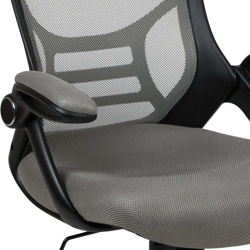 High Back Mesh Ergonomic Office Chair with Flip-up Arms