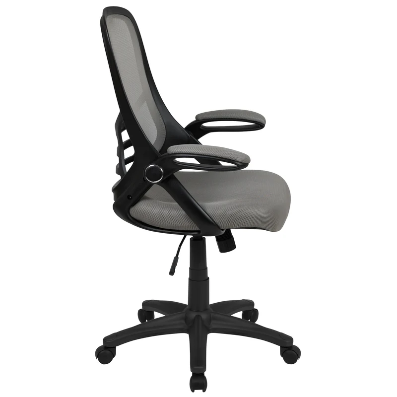 High Back Mesh Ergonomic Office Chair with Flip-up Arms