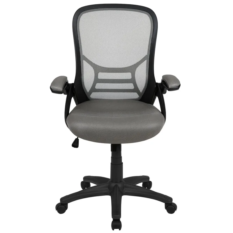 High Back Mesh Ergonomic Office Chair with Flip-up Arms