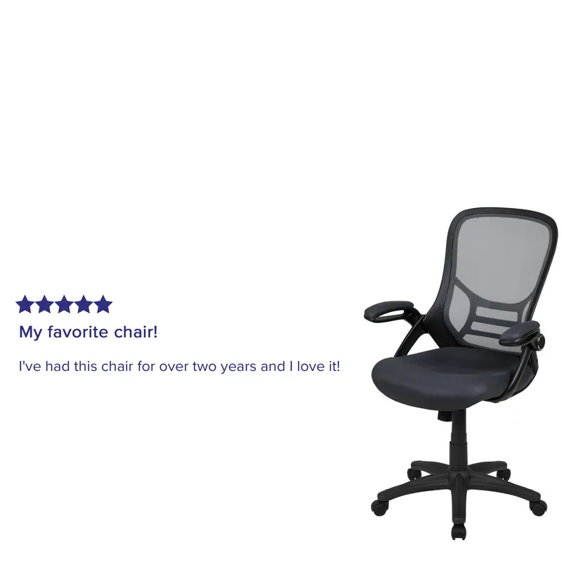 High Back Mesh Ergonomic Office Chair with Flip-up Arms