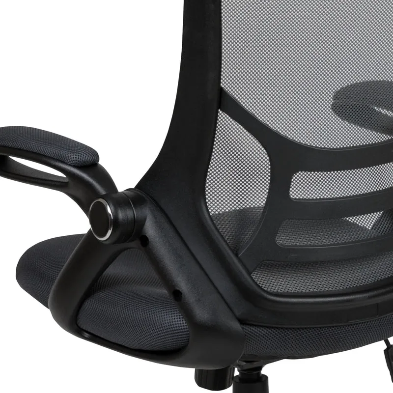 High Back Mesh Ergonomic Office Chair with Flip-up Arms
