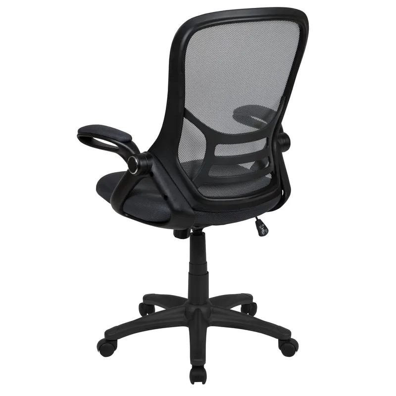 High Back Mesh Ergonomic Office Chair with Flip-up Arms