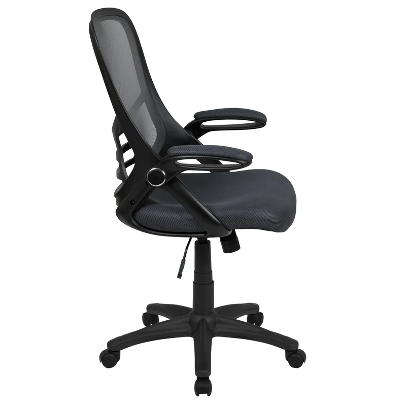 High Back Mesh Ergonomic Office Chair with Flip-up Arms