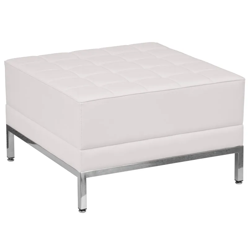 LeatherSoftSoft Quilted Tufted Living Room/Reception Ottoman