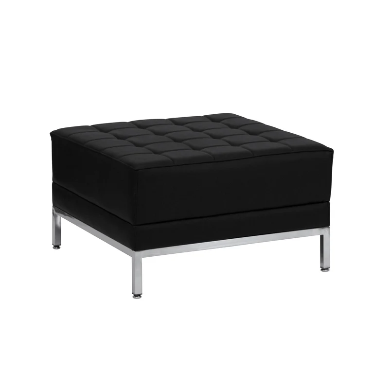 LeatherSoftSoft Quilted Tufted Living Room/Reception Ottoman