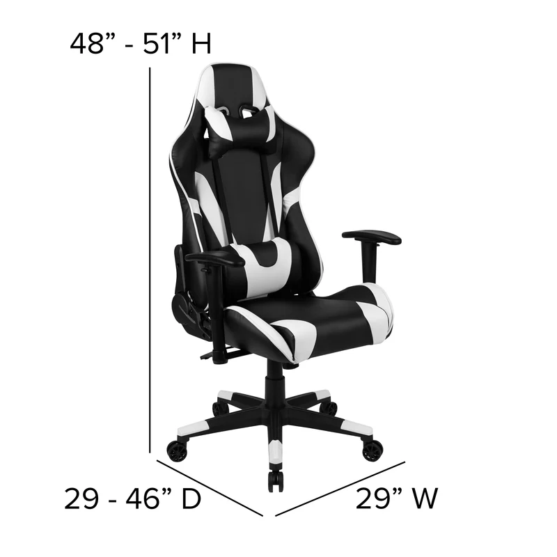 BlackArc Gaming Desk & Chair Set - Cup Holder, Headphone Hook, and Monitor Stand
