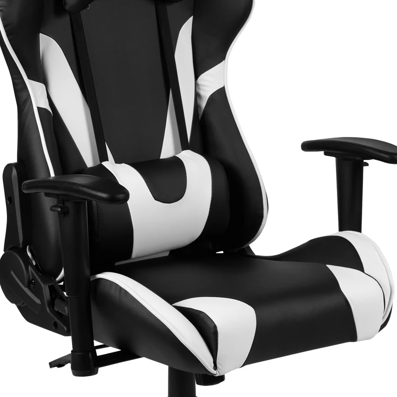 BlackArc Gaming Desk & Chair Set - Cup Holder, Headphone Hook, and Monitor Stand